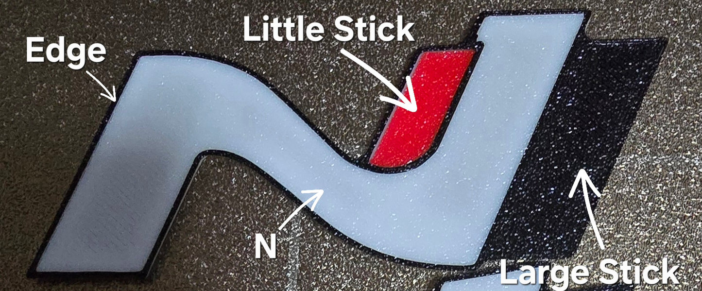 3D Printed Skirt Stickers for Kona N