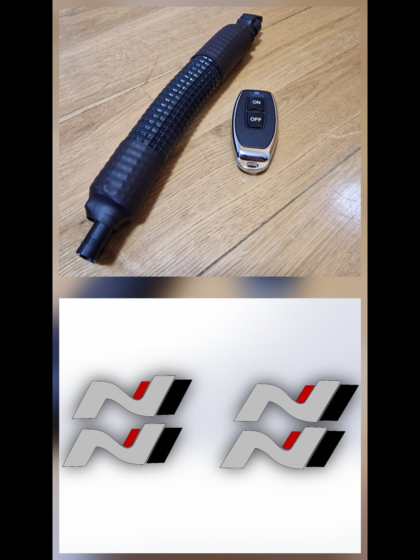 Exhaust valve controller and skirt stickers pack for i20N