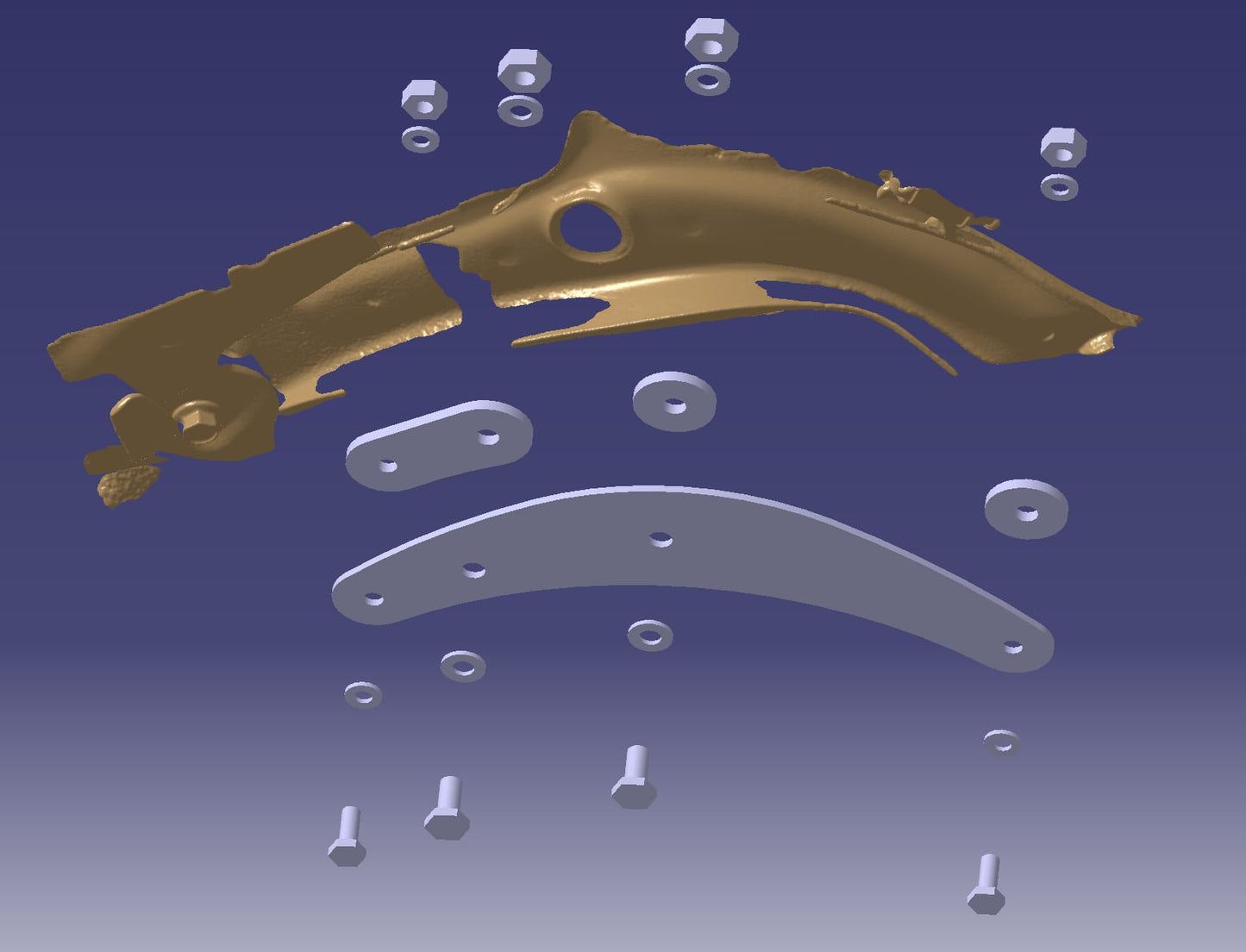 Wishbone strengthening braces for i20N