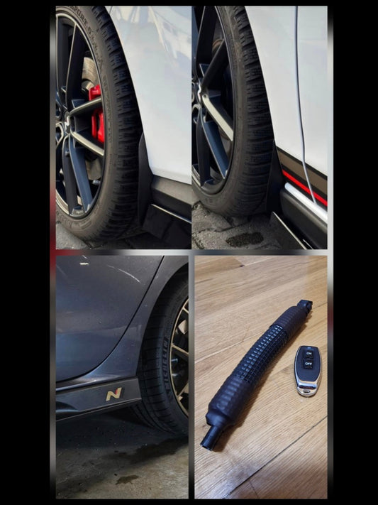Exhaust valve controller, skirt stickers and mudguards pack for i30N Fastback (280 hp)