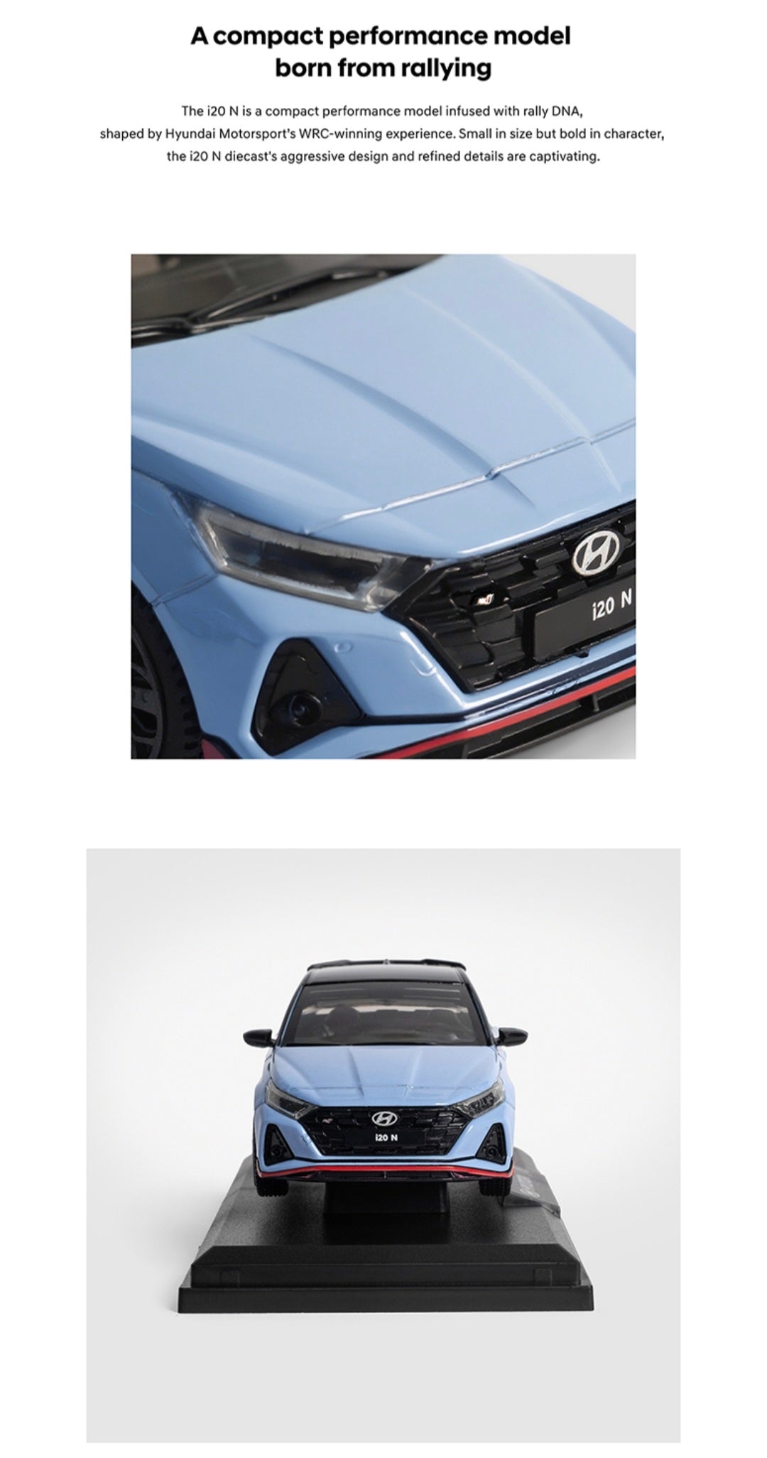 Hyundai i20N 1:38 Metal Model
